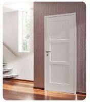 White painted stile and rail door with shaker design