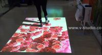 Interactive floor & wall projection by V-Studio