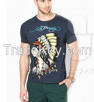 Wholesale custom fashion printing men's casual slim fit shirts