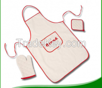 promotional custom printed 100% cotton aprons