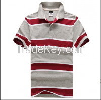 Combed Cotton Wide Stripe Polo T Shirt Polo