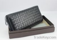 Sell Fashion Sheephide Leather Long Zipper Aroud Wallet