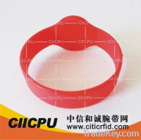 Sell RFID silicon round bracelet/wristband