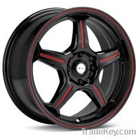 FocalF01 (Black w/Red Stripe) Wheels