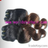 Sell indian remy human hair exension, hair weft, hair weaving