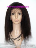 Sell kinky straight hair full lace wig