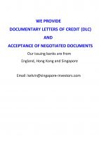Providers for Documentary Letter of Credit
