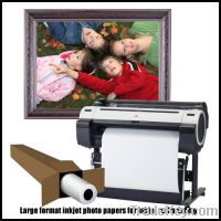 Wide format inkjet photo papers