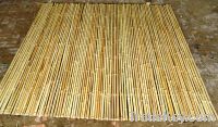 Rolled bamboo fencing