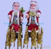 Sell Electric Santa Claus with deer for christmas decoration