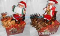 Sell Electric Santa Claus with 3 deers for Christmas decoration