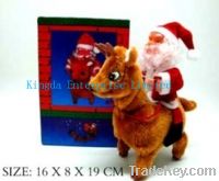 Sell Electric Santa Claus with walk deer for Christmas decoration