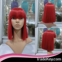 Sell cosplay wig, red cosplay wig, anime hair cosplay wig