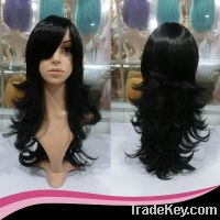 Sell wigs, wig, black wig, wave wig, synthetic hair.