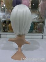 Tot selling white short party wig for sale