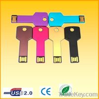 metal key shape usb flash drive;key usb key