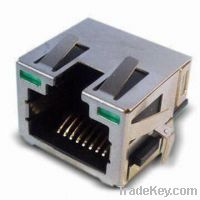 Sell RJ45 8Pos Receptacle with LED Modular Jack with Three Legs