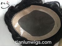 top quality cheap Indian remy human hair wigs for men price , mens hair piece system , men toupee