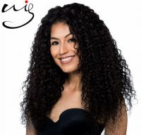 top quality wholesale price cheap virgin human hair lace wigs , unprocessed kinky curly full lace wig for black women , natural looking lace front wig