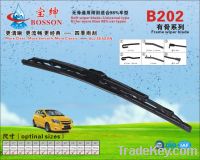 Sell Frame wiper blade.wiper blade rubber , universal plastic red double wi