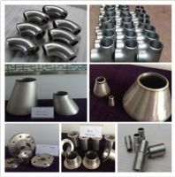 titanium seamless pipe fitting, gr2 titanium elbow, titanium tee, titanium reducer