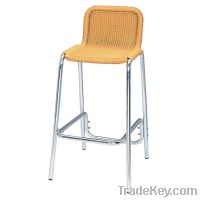Garden aluminum rattan bar stool chair