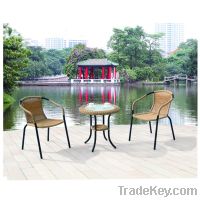 Rattan outdoor garden table and chair sets