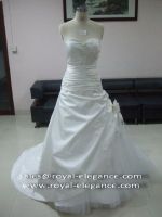 Real photo manufacture sweetheart handmade flower pleatedwedding dress