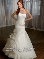 Mermaid ruffle handcrafted masterpieces Organza beads bridal dress