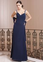 Beautiful Beads shoulder strap evening dress RE12003