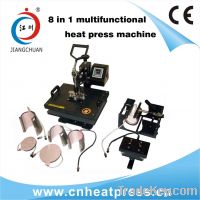 Mini multifunctional 8 in 1 combo heat press machine