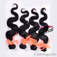 Sell peruvian 5A body wave hair natural color free shipping