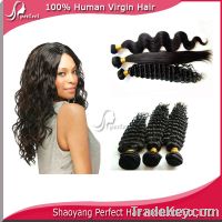 Sell 100% virgin Brazilian human hair weaving best hair