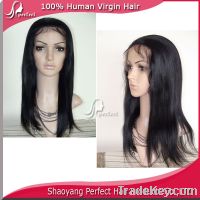 Sell Top quality virgin human hair full lace wig