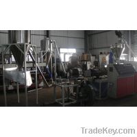 Hot cutting PVC granulating production line