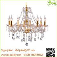 Led k9 crystal candle chandelier Classic decorating LED pendent light Factory Supplier