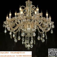 Led k9 crystal candle chandelier Classic decorating LED pendent light Factory Supplier