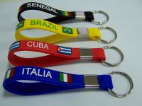 Fashion Promotion Gift Silicone Keychains Custom Texture and Logo