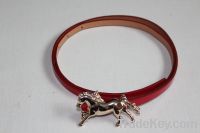 Sell Fashion women's horse buckle pu red belt