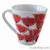 V-shape Ceramic Mugs with Customized Designs, SA8000, SMETA Sedex/BRC