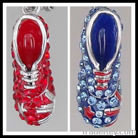 Fashion , Sports Shoe Charms for bracelet, 925 Silver Charms, Pendants