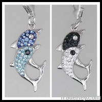 Fashion , Animal Dolphin, Special Charms, 925 Silver Charms, Pendants