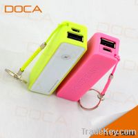 Sell Hottest colorful 2600mah Power Bank with keychain