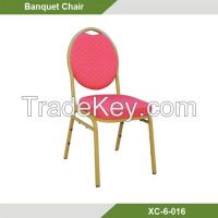 Hotel chair-Stackable Metal Hotel Chair/Cheap Stacking chair XC-6-016