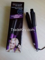 FAST SIMPLE TO USE Hair Curler with HOT Brush & FLAT Iron