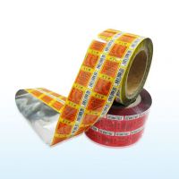 Metallized plastic printing roll film