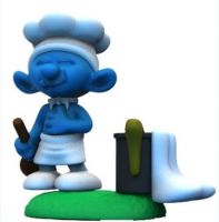 3D Smurf figurine