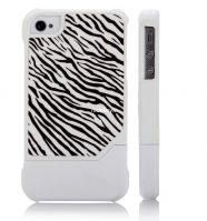 Sell White Zebra Combo Hard High Impact Apple iPhone4 4S Armor Case