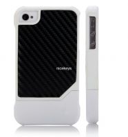 Sell White Stripe Combo Hard High Impact Armor Case for  Apple iPhone4 4S 