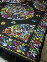 HAND STITCH & APPLIQUE BED COVER SET